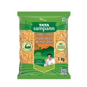 Tata Sampann Unpolished Toor Dal/Arhar Dal, 1kg