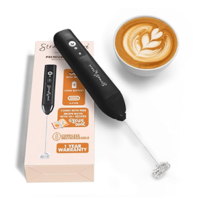 Coffee Frother Electric with Double Whisk